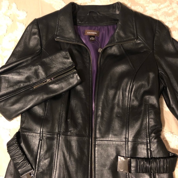 Danier Leather Long Double Layer Coat - Picture 2 of 10